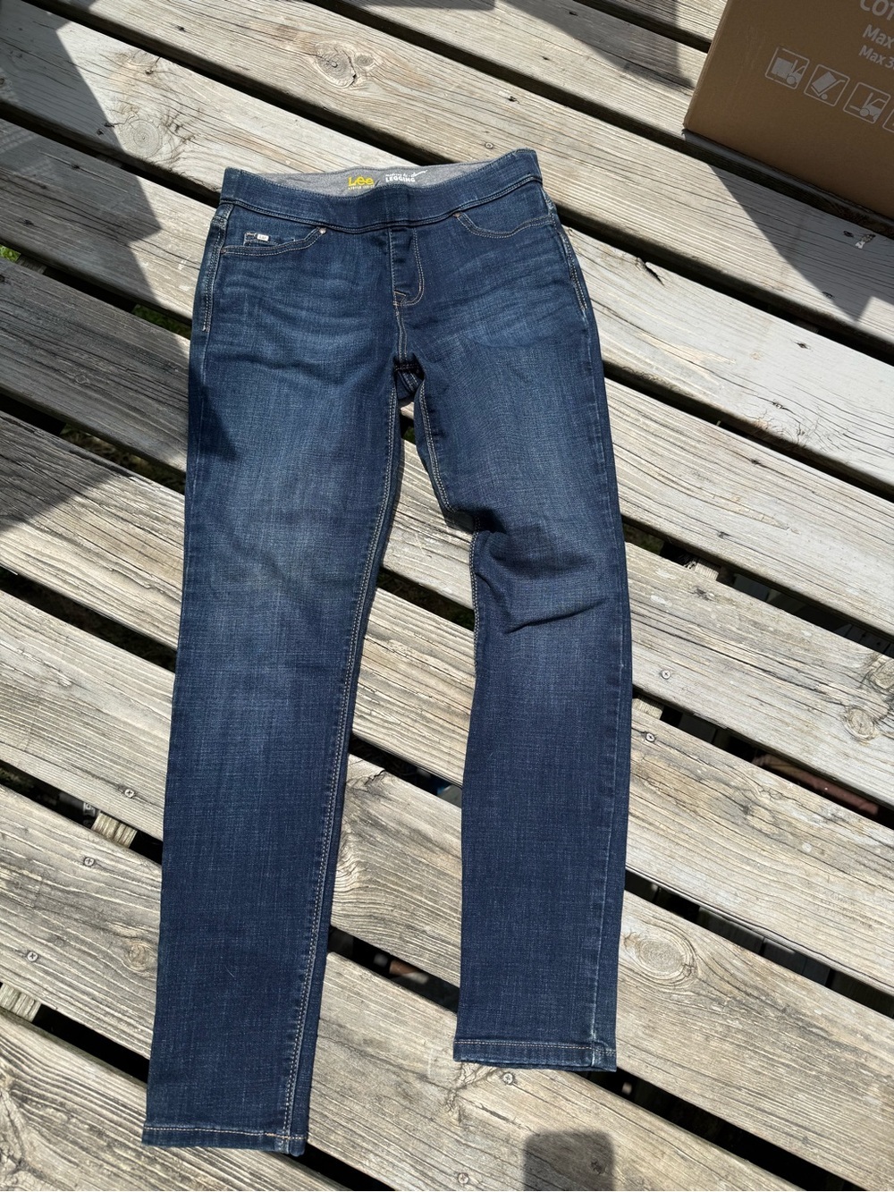Lee Women's Skinny Jeans in Dark Indigo medium
